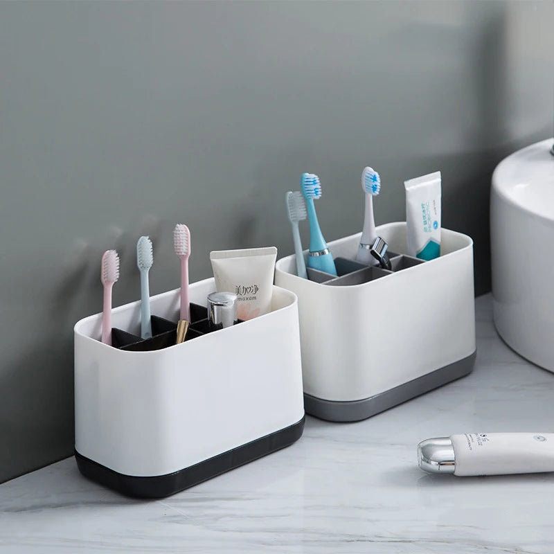 organisateur multifonction pour brosse à dents et accessoires de bain