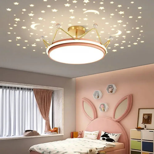 lustre led dimmable étoile lune pour enfants décoration chambre