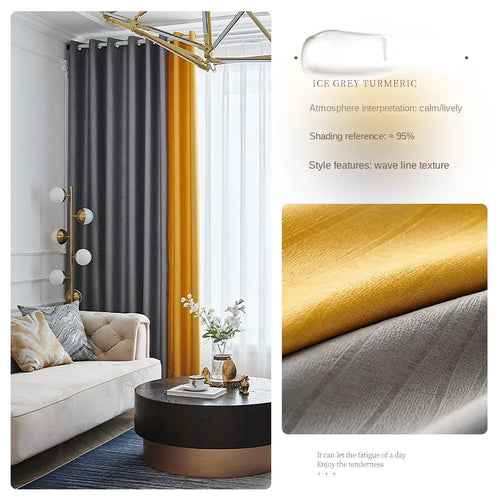 Rideau occultant style français pour salon chambre balcon - vue 15 sur 18