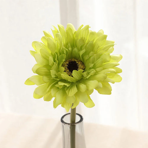lot de têtes de fleurs artificielles gerbera pour décoration intérieure et extérieure - vue 12 sur 11