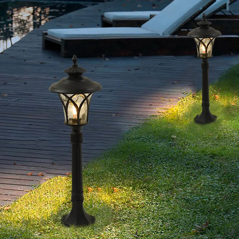 éclairage extérieur style européen pour jardin et cour