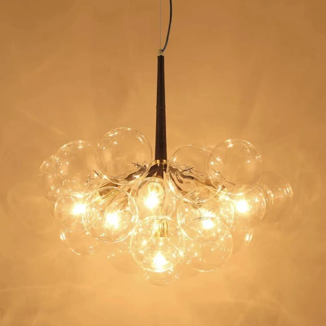 SANDYHA boule de verre bulle lustre haute qualité matériel lampadaire Art décoration de la maison LED lampe suspendue personnalité chambre E27 - vue 5 sur 18