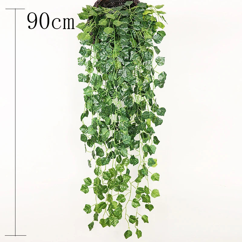 jardinière murale en rotin et osier fait main pour plantes - vue 9 sur 28