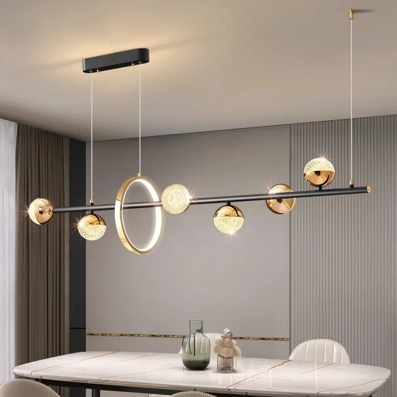 Chambre moderne salle à manger décorative led plafonniers lampes suspendues éclairage intérieur éclairage intérieur plafonnier lustre - vue 3 sur 8