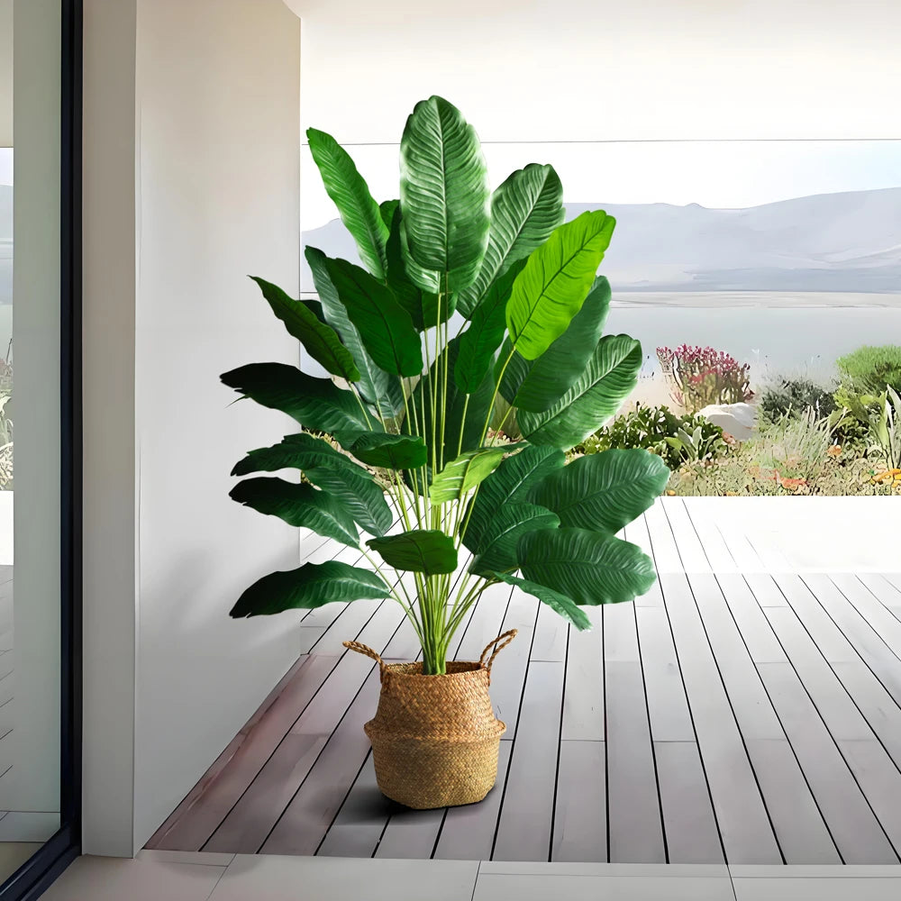 plantes artificielles grandes arbre oiseau paradis décoration jardin intérieur - vue 3 sur 9