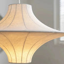 lustre wabi sabi minimaliste en soie avec led intégrée