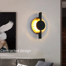 Nordic minimalist luxury gold iron LED wall light