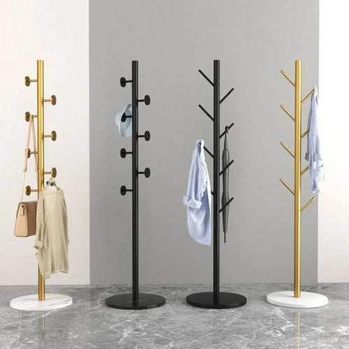 Metal Standing Holder for Purse, Tree with Light, Luxury Rock Plate Base, Marble Scarf and Bag Rack, Minimalist Stand - vue 2 sur 22