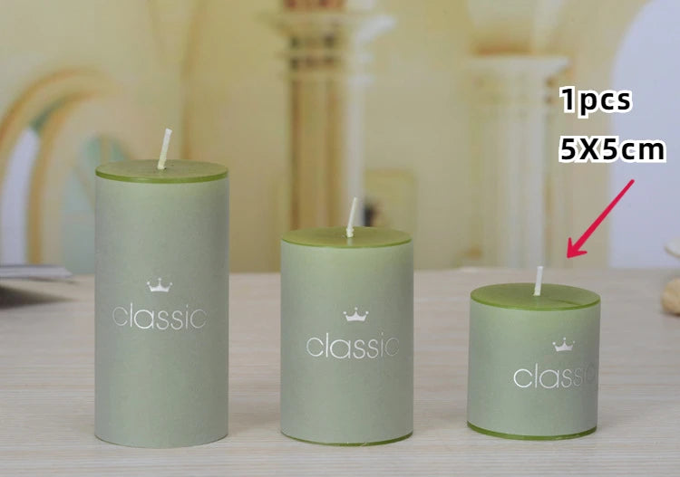 bougies piliers parfumées décoratives sans fumée en plusieurs tailles et couleurs - vue 7 sur 29