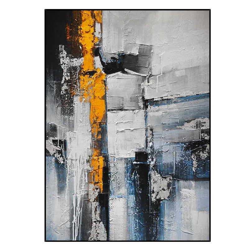 peinture à l'huile personnalisable abstraite pour décoration intérieure