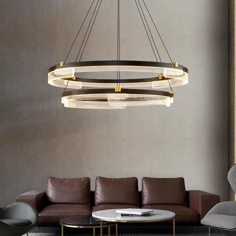 lustre minimaliste nordique en acrylique pour décoration moderne