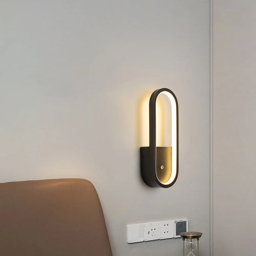 Modern minimalist decorative moon shadow wall light - vue 4 sur 14