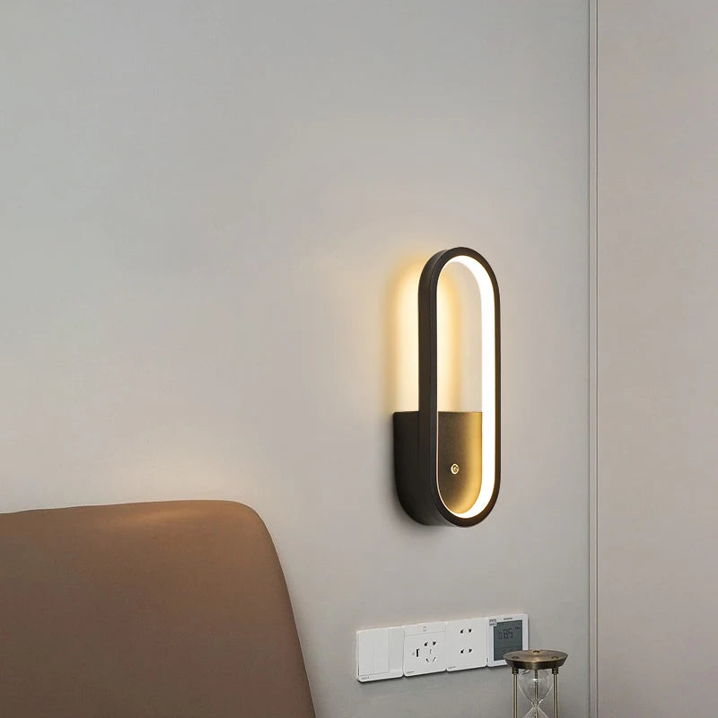 Modern minimalist decorative moon shadow wall light - vue 4 sur 14