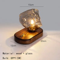 applique murale led en bois avec interrupteur 	 style