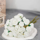 bouquet de 27 roses et pivoines artificielles en soie décoratives