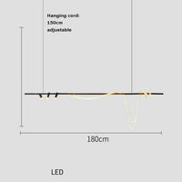 Minimalist nordic LED chandelier for restaurants and bars