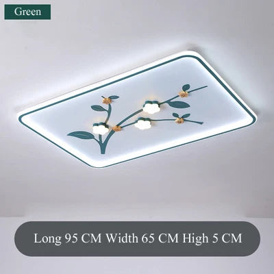 plafonnier led design floral pour décoration moderne de plafond - vue 11 sur 12
