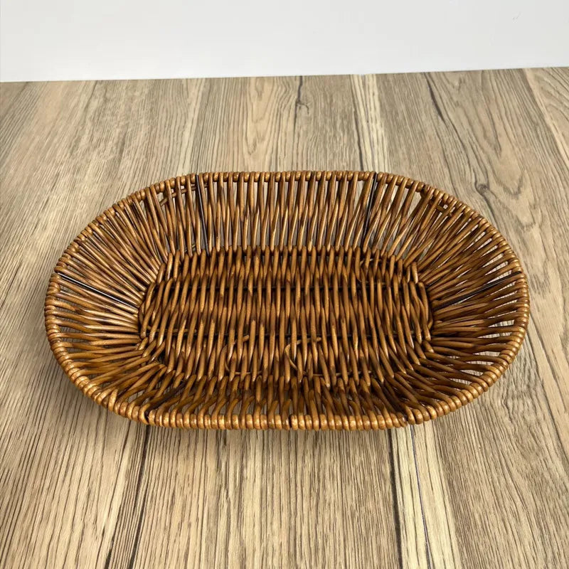 panier à pain en rotin fait main pour rangement alimentaire - vue 11 sur 11