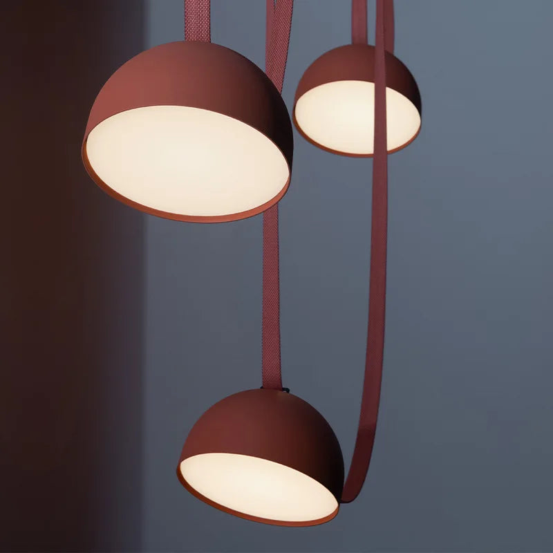 lustre led artistique en forme de ceinture pour intérieur - vue 6 sur 9