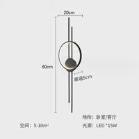 Minimalist Nordic design modern creative wall light for interiors