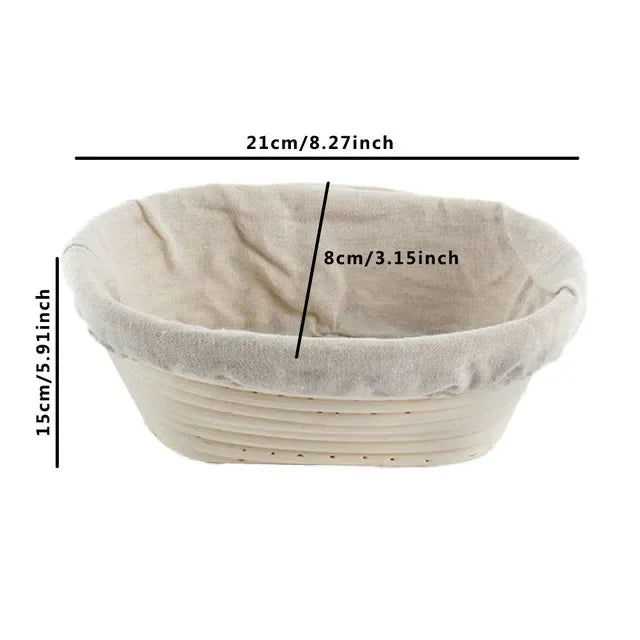 corbeille à pain en rotin panier de fermentation indonésien tissé - vue 14 sur 19