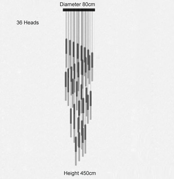 suspension en cristal lustre LED pour éclairage décoratif intérieur - vue 10 sur 12