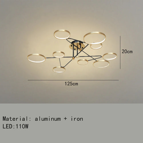 Minimalist LED ceiling light with 3 colour temperatures decorative indoor fixture - vue 30 sur 30