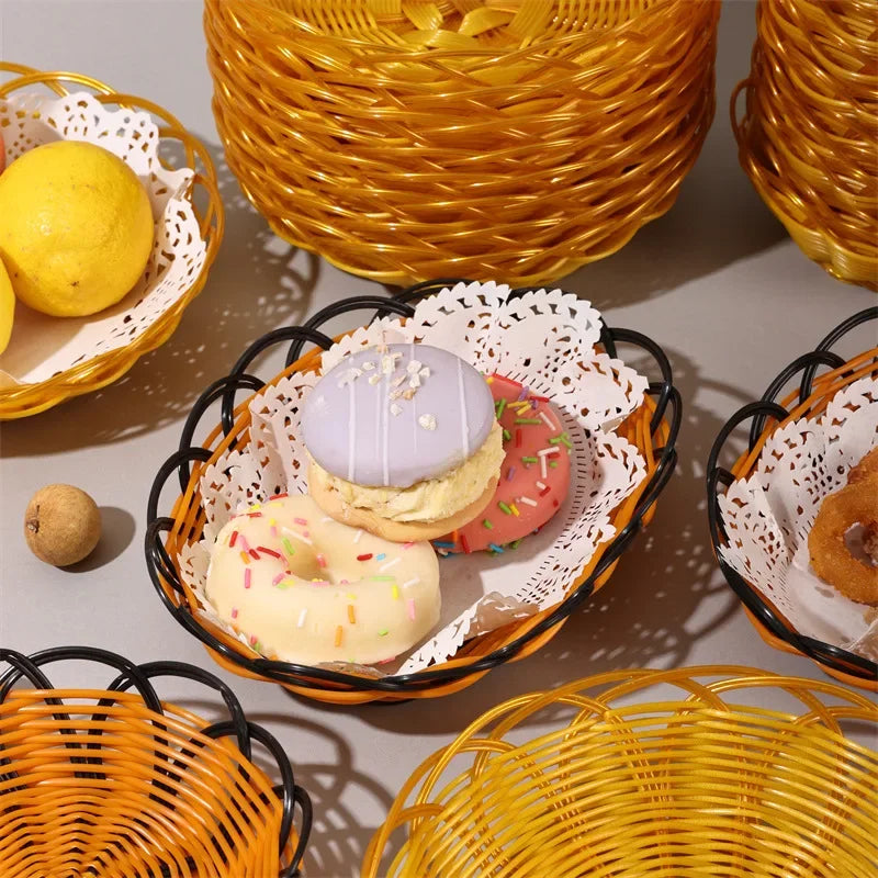 panier à fruits en rotin pour stockage alimentaire et décoration - vue 7 sur 10
