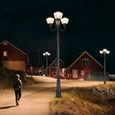 Modern garden lamp posts for decorative outdoor waterproof lighting