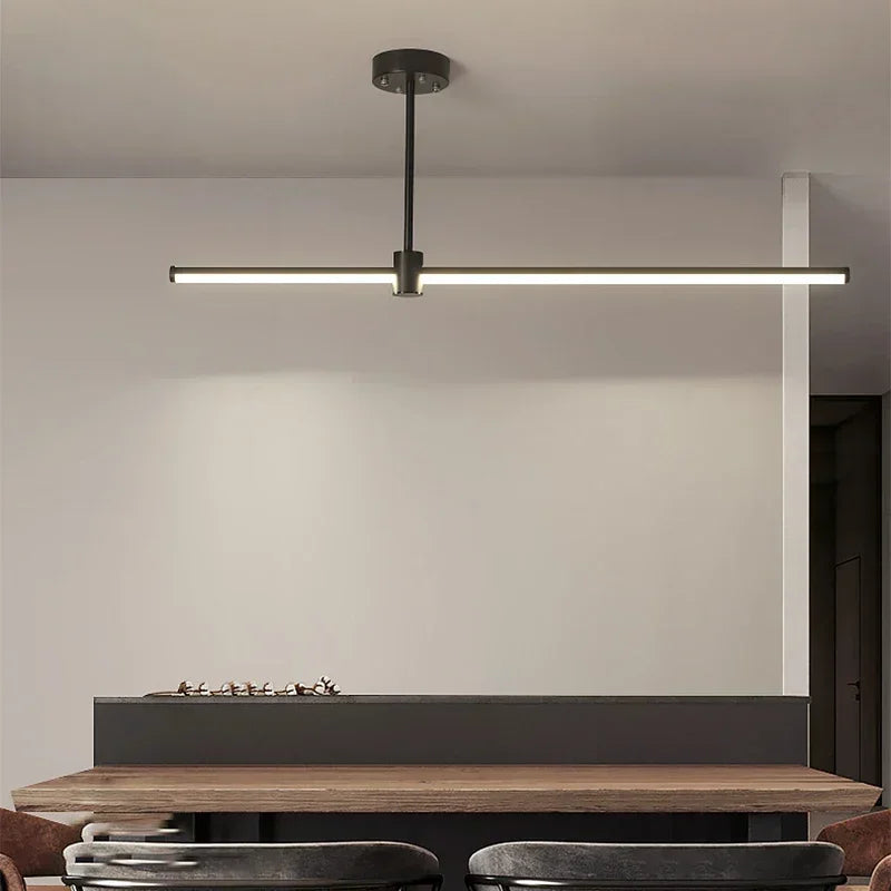 lustre à led moderne pour décoration intérieure élégante et lumineuse - vue 7 sur 9