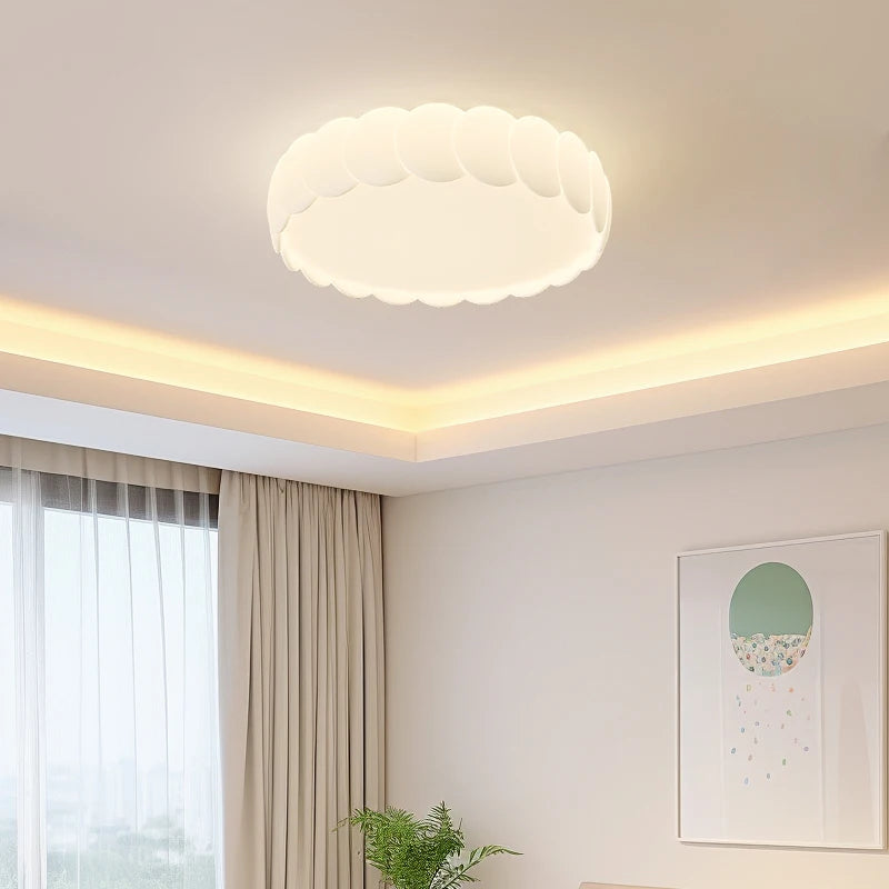 plafonnier cercle décoration éclairage simple design élégant moderne - vue 3 sur 8