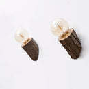 applique murale led vintage en bois style industriel américain