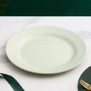 Assiettes rondes style nordique plastique leger reutilisable