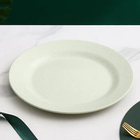 Assiettes rondes style nordique plastique leger reutilisable