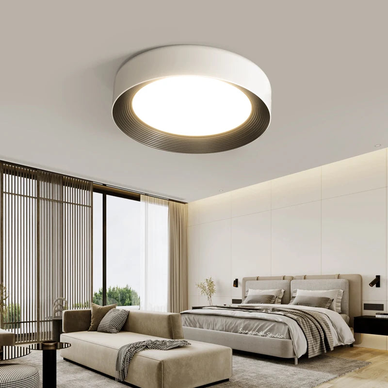 lustre nordique qiyimei éclairage intérieur lumières circulaires - vue 6 sur 11