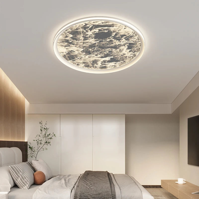 plafonnier moderne en forme de nuage étoilé style nordique luxueux - vue 5 sur 18