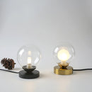 LED lampe de lecture lampes de Table boule de verre doré de bureau