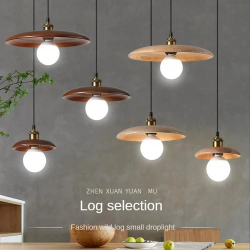 suspension en bois massif pour décoration intérieure moderne