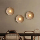 Wabi sabi applique ronde rétro Loft salon chambre chevet appliques décoration de la maison verre résine couloir allée appliques murales
