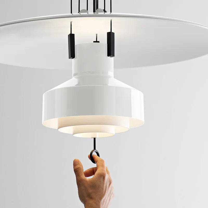 Lampe à Suspension réglable design lampe à Suspension Saliscendi nordique pour cuisine Restaurant lampe suspendue extensible créative - vue 7 sur 10