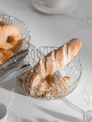 Nordic Stainless Steel Fruit and Vegetable Basket, Bread Baskets for Kitchen, Restaurant, Hotel, Coffee Table, Home Decoration