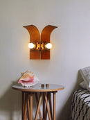 Retro coloured glass wall light for elegant décor