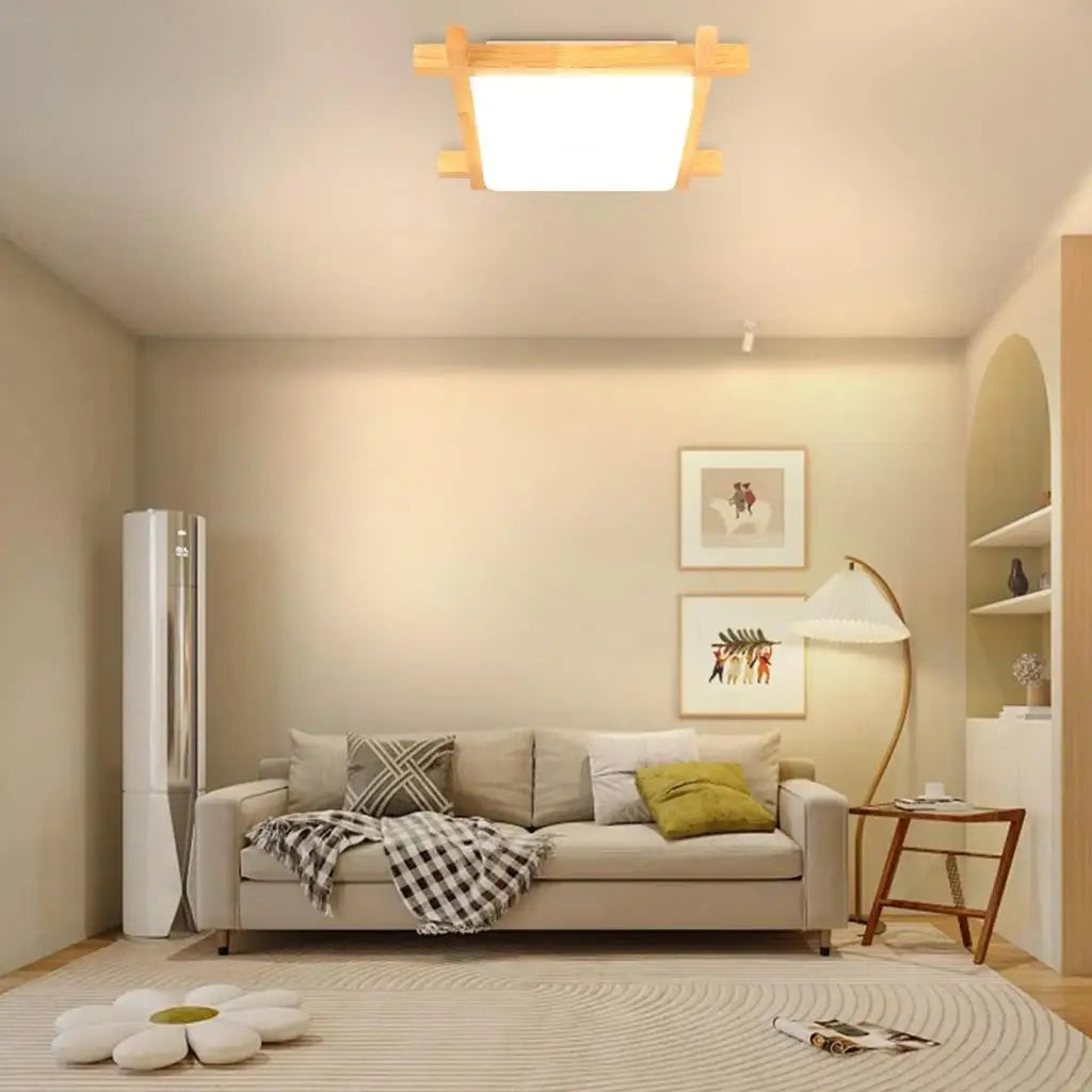 plafonnier led nordique pour salon balcon et couloir - vue 4 sur 7
