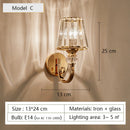 applique murale moderne en verre style nordique luxe