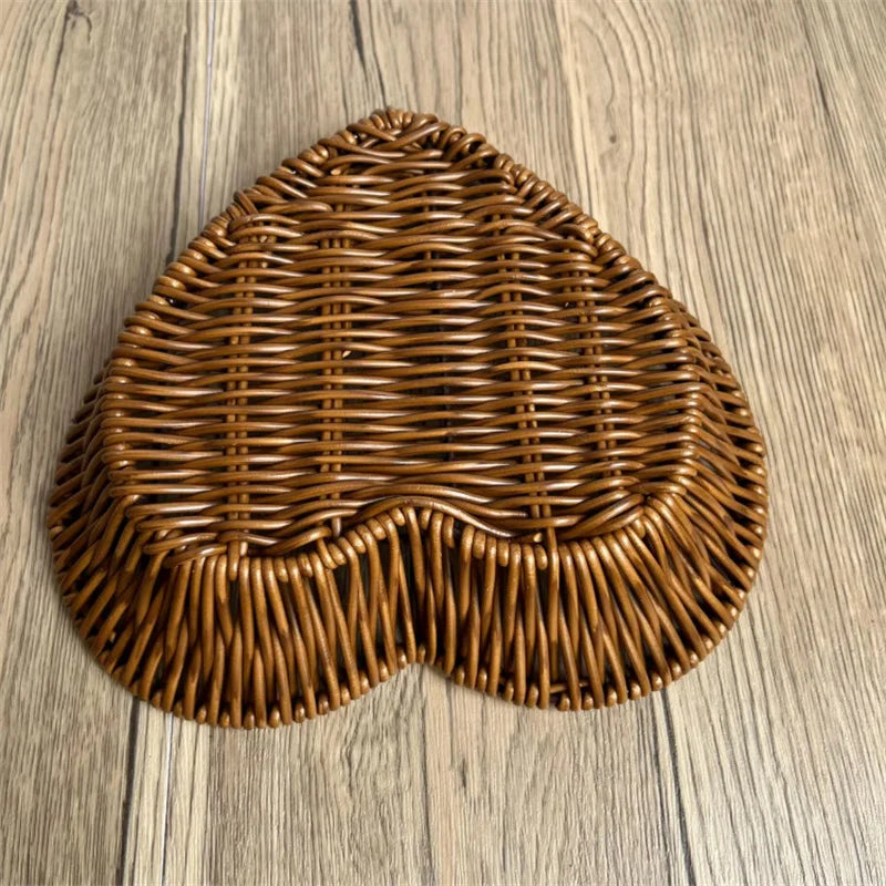 panier en rotin tissé pour fruits et rangement décoratif - vue 5 sur 12