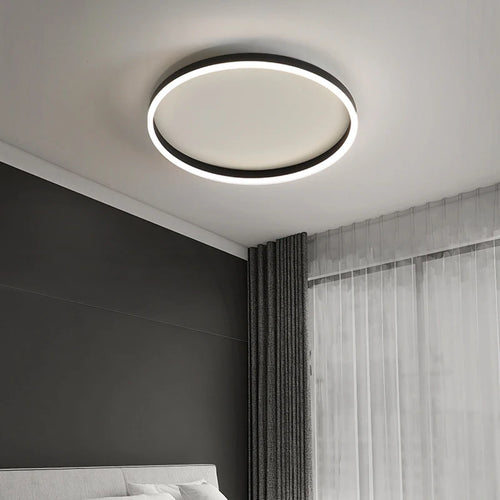 Modern minimalist ultra-thin round nordic ceiling lights - vue 2 sur 12