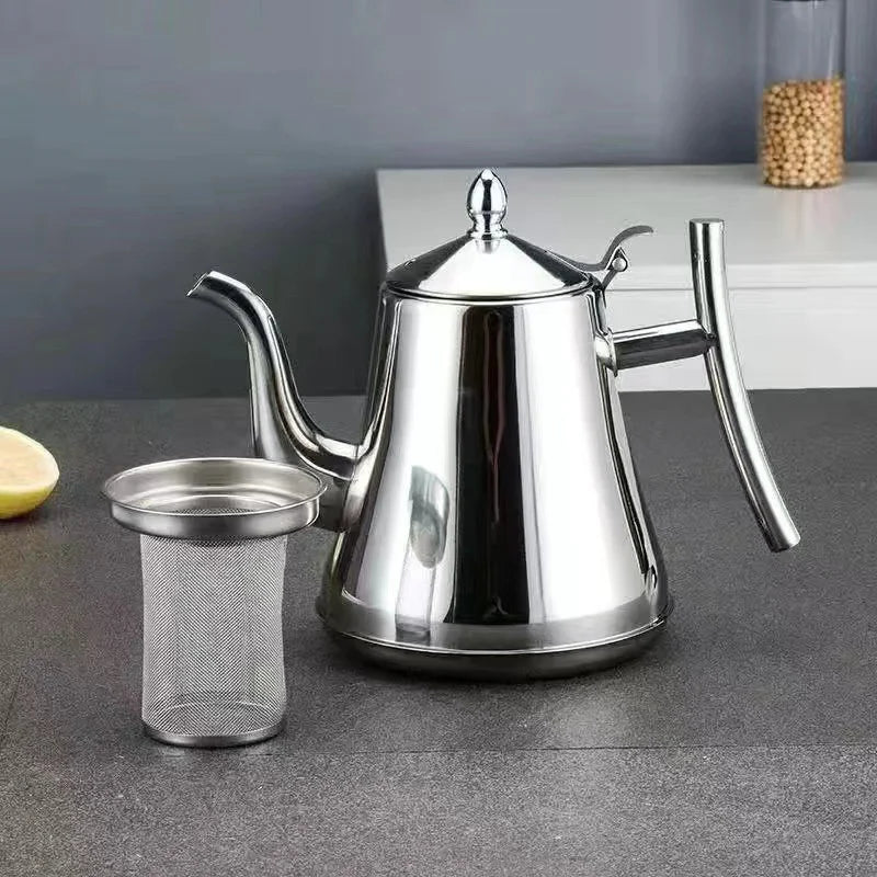 Théiere acier inoxydable avec infuseur filtre 1l 2l - vue 5 sur 7