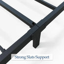 8 inch California King Size Bed Frame, No Spring, No Noise, Easy to Assemble, Black, Heavy Duty Metal Platform Bed Frame