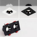 Adjustable anti glare embedded LED light, single head dual head COB spotlight, LED tube light, household store indoor lighting