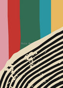 Abstract colourful canvas print decorative wall art